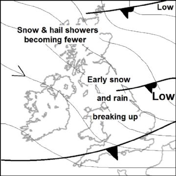 Synoptic chart for 23 Feb