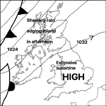 Synoptic chart for 25 May