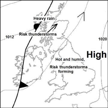 Synoptic chart for 07 Aug