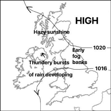 Synoptic chart for 10 Aug