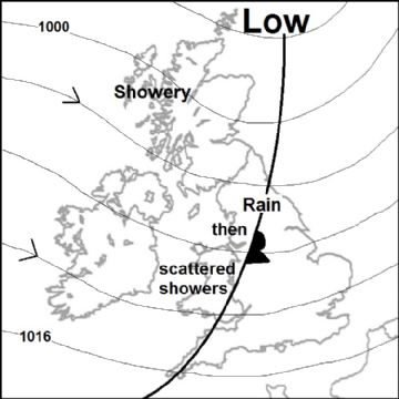 Synoptic chart for 25 May