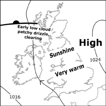 Synoptic chart for 19 Jun