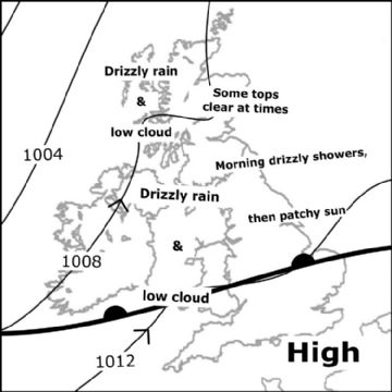 Synoptic chart for 25 Jun