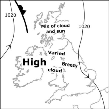 Synoptic chart for 22 Aug