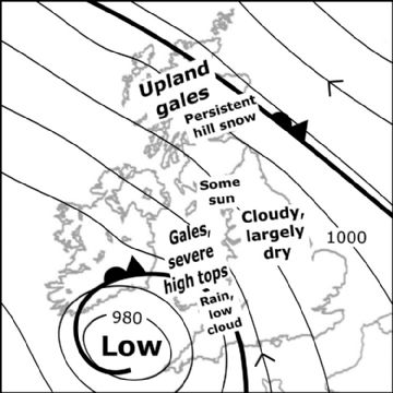 Synoptic chart for 24 Jan