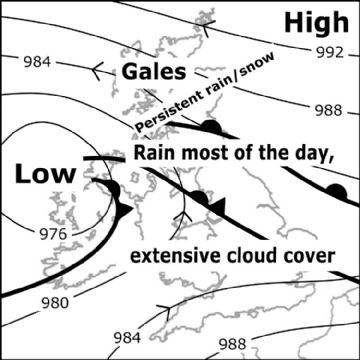 Synoptic chart for 11 Feb