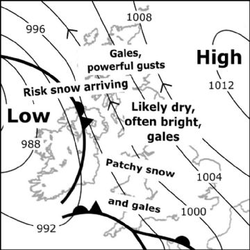 Synoptic chart for 18 Feb