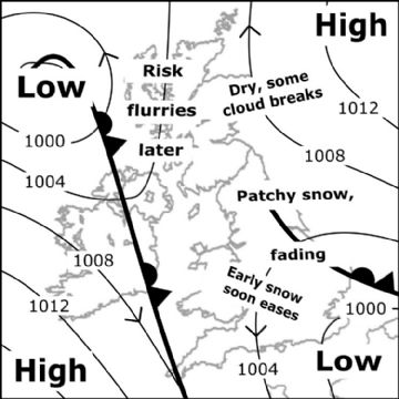 Synoptic chart for 19 Feb
