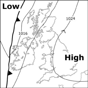 Synoptic chart for 08 Mar