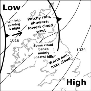 Synoptic chart for 22 May