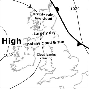 Synoptic chart for 22 Jul
