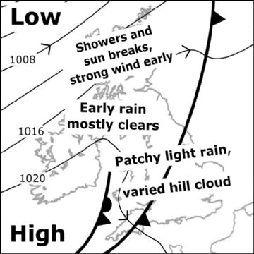 Synoptic chart for 25 Sep