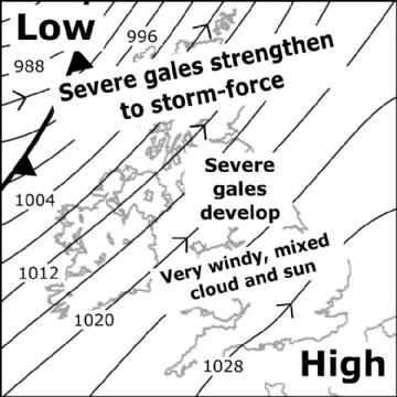 Synoptic chart for 14 Oct